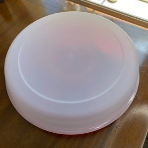 Vintage Large Divided Veggie tray worth dip container and lid ! Great condition